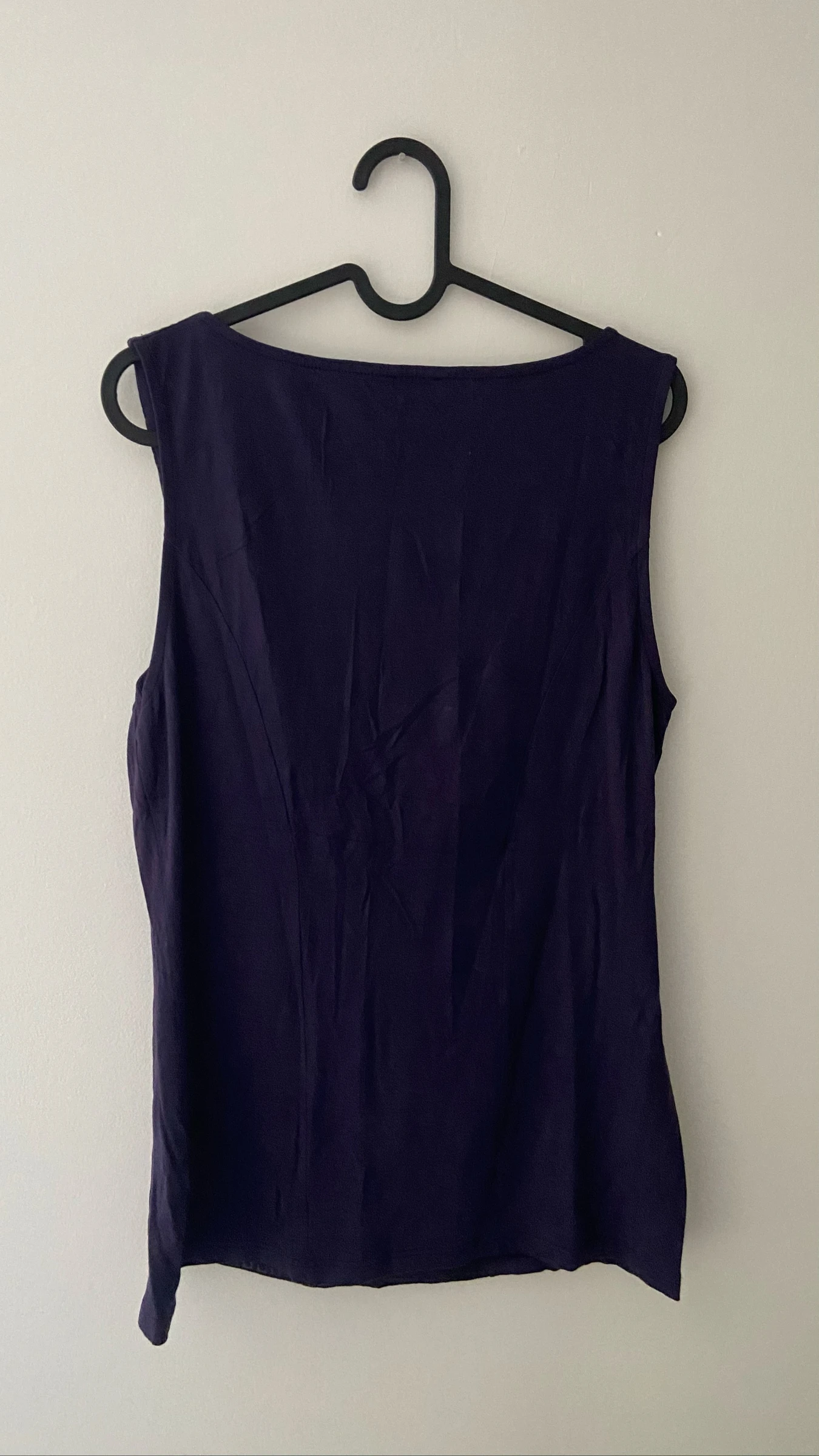 Purple top with front pattern size 42 – photo 6